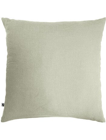 Housse de couette double gaze de coton + 2 taies d’oreiller 60x60 cm