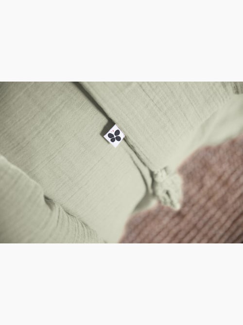 Housse de couette double gaze de coton  + 2 taies d’oreiller 60x60 cm - Kiabi