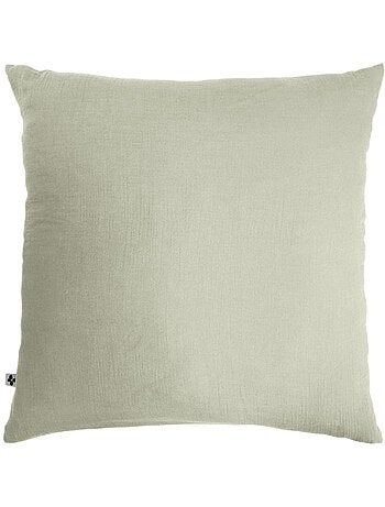 Housse de couette double gaze de coton + 2 taies d’oreiller 60x60 cm