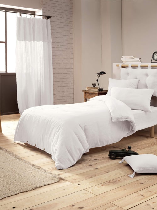 Housse de couette double gaze de coton - Kiabi