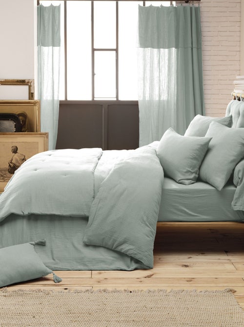 Housse de couette double gaze de coton - Kiabi