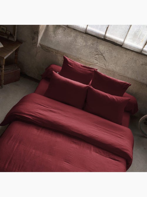 Housse de couette double gaze de coton - Kiabi