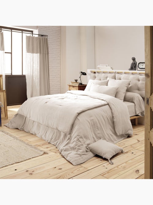 Housse de couette double gaze de coton - Kiabi