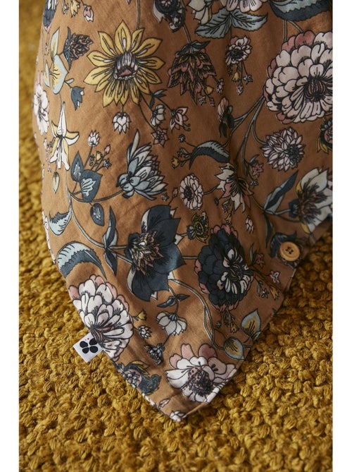 Housse de couette double gaze de coton imprimée Camélia - Kiabi