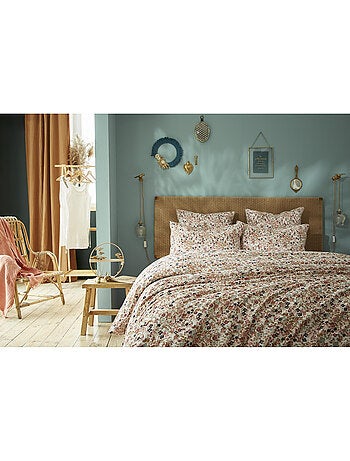 Housse de couette – Double Gaze de Coton Imprimée – Capucine