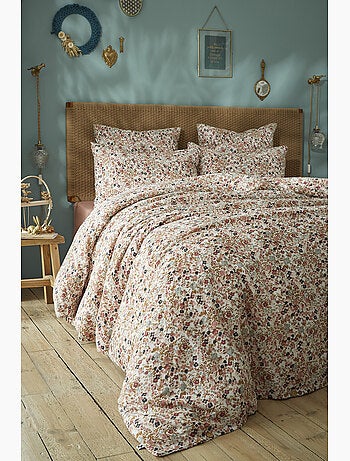 Housse de couette – Double Gaze de Coton Imprimée – Capucine