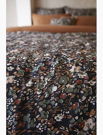 Housse de couette – Double Gaze de Coton Imprimée – Capucine