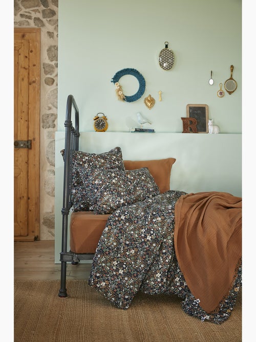 Housse de couette – Double Gaze de Coton Imprimée – Capucine - Kiabi