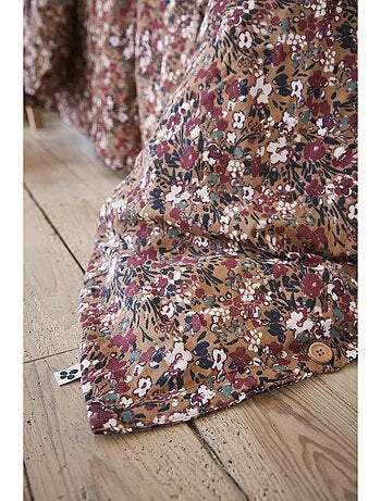 Housse de couette – Double Gaze de Coton Imprimée – Capucine