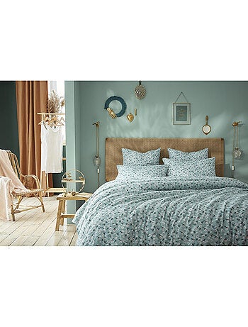 Housse de Couette – Double Gaze de Coton Imprimée Marguerite