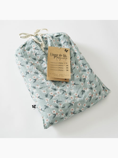 Housse de Couette – Double Gaze de Coton Imprimée Marguerite - Kiabi