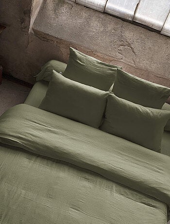 Housse de couette double gaze de coton