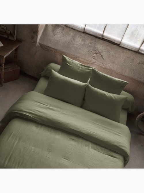 Housse de couette double gaze de coton - Kiabi