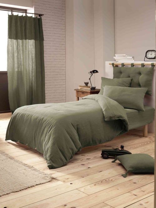 Housse de couette double gaze de coton - Kiabi