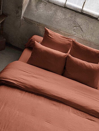 Housse de couette double gaze de coton
