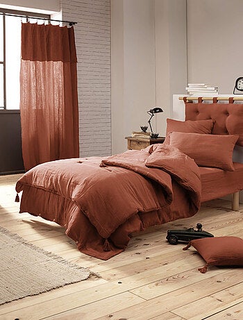 Housse de couette double gaze de coton