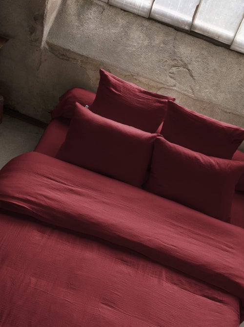 Housse de couette double gaze de coton - Kiabi