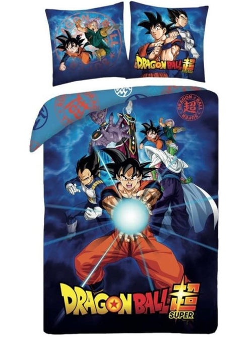 Housse de Couette Dragon Ball Super 140x200 cm + Taie - Parure de lit enfant - Kiabi