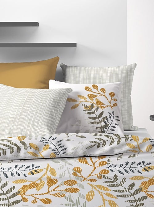 Housse de couette Eloa + taie(s) coton bio 57 fils - Kiabi Housse de couette Eloa + taie(s) coton bio 57 fils - Kiabi