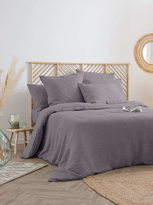 Housse de couette en 100% lin - Kiabi