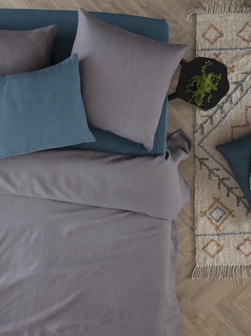 Housse de couette en 100% lin - Kiabi
