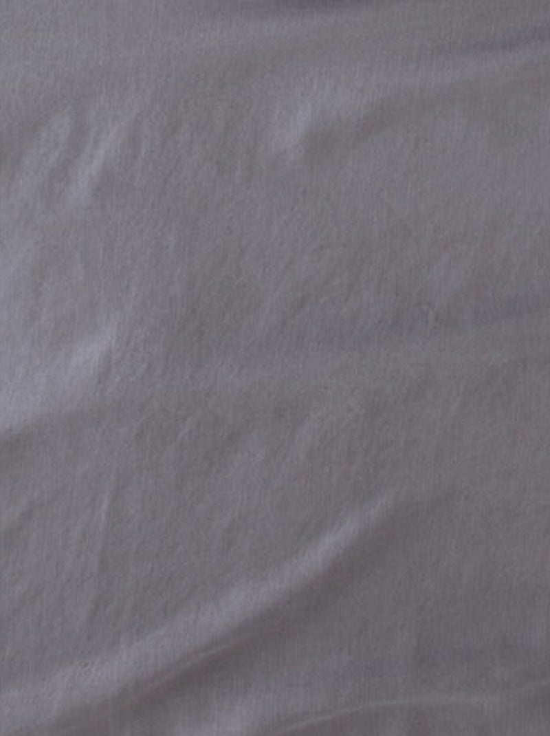 Housse de couette en 100% lin Bleu ardoise - Kiabi