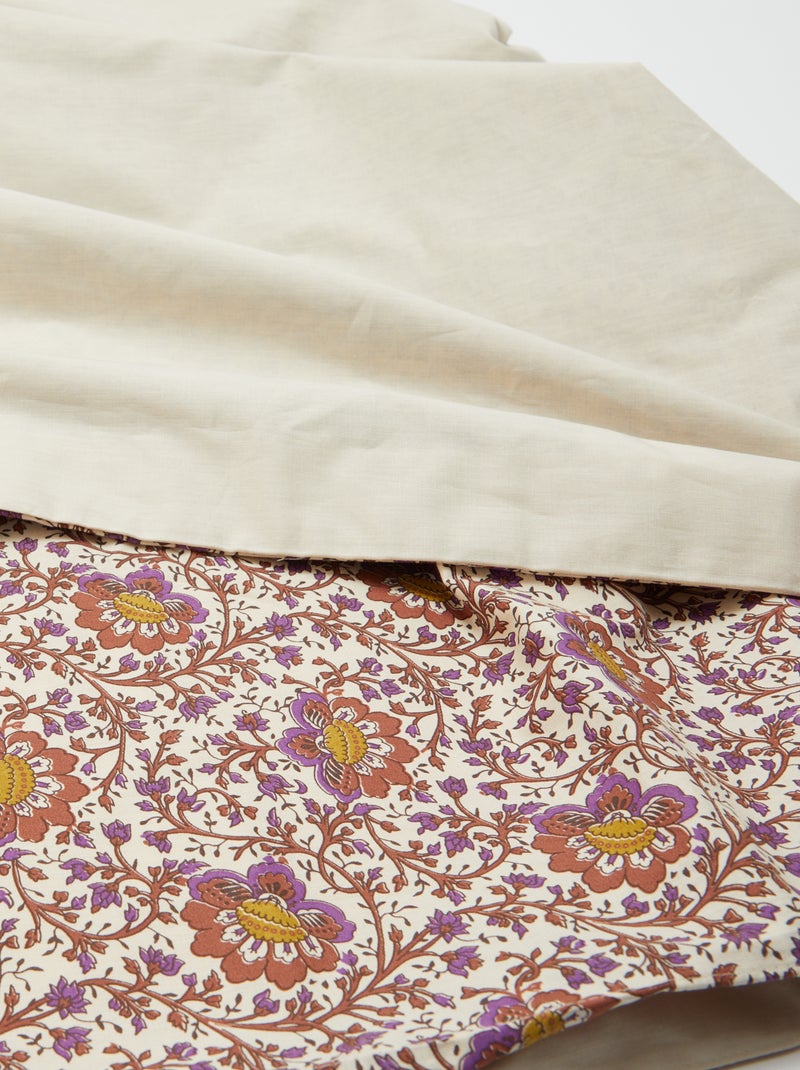 Housse de couette en coton (200 x 200 cm) - Kiabi Home Beige - Kiabi