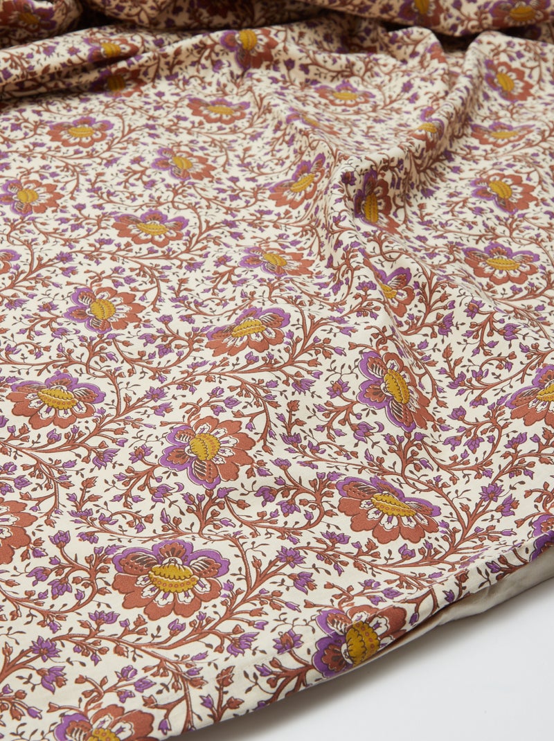 Housse de couette en coton (200 x 200 cm) - Kiabi Home Beige - Kiabi