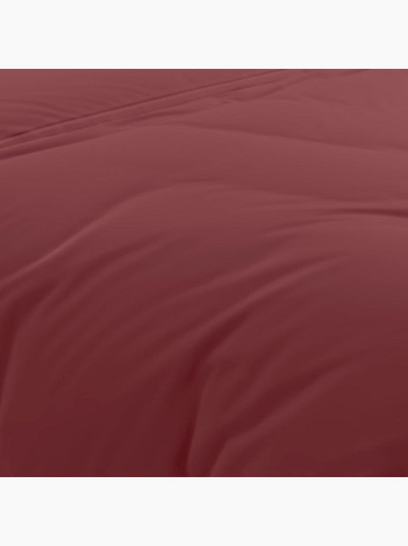Housse de couette en coton 57 fils UNI, par Soleil d'Ocre Brique - Kiabi