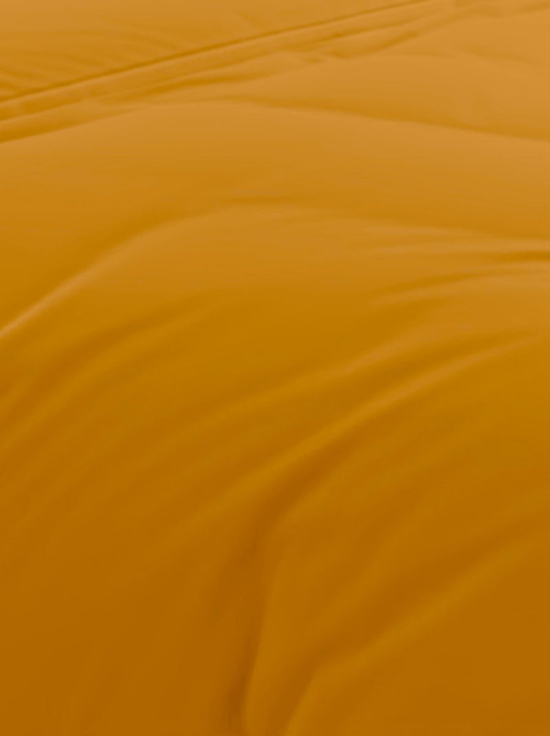 Housse de couette en coton 57 fils UNI, par Soleil d'Ocre Jaune - Kiabi