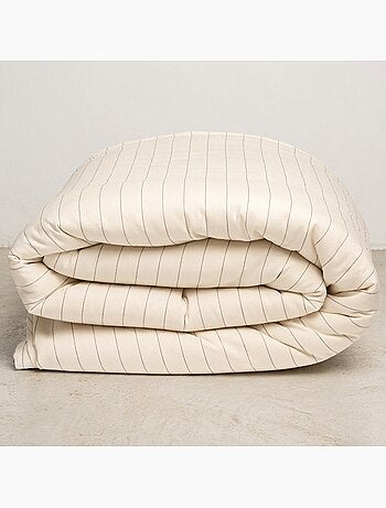 Housse de couette en coton avec fils en relief, tissu texturé. N’inclut pas les taies d’oreiller.