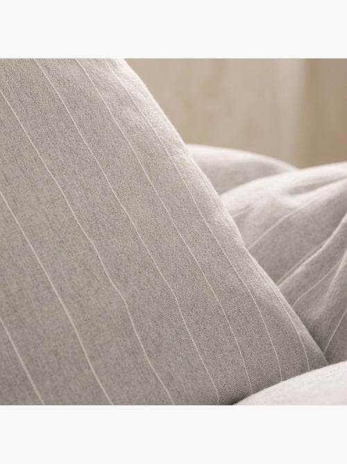 Housse de couette en coton avec fils en relief, tissu texturé. N’inclut pas les taies d’oreiller. - Kiabi