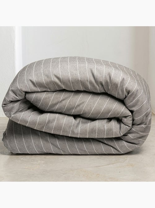 Housse de couette en coton avec fils en relief, tissu texturé. N’inclut pas les taies d’oreiller. - Kiabi Housse de couette en coton avec fils en relief, tissu texturé. N’inclut pas les taies d’oreiller. - Kiabi
