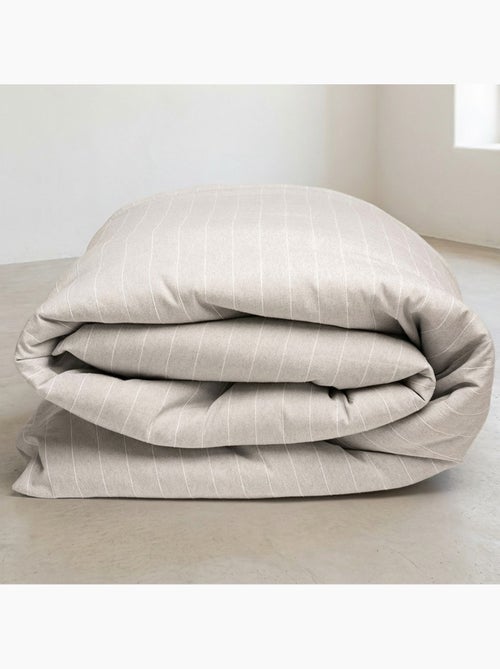 Housse de couette en coton avec fils en relief, tissu texturé. N’inclut pas les taies d’oreiller. - Kiabi Housse de couette en coton avec fils en relief, tissu texturé. N’inclut pas les taies d’oreiller. - Kiabi