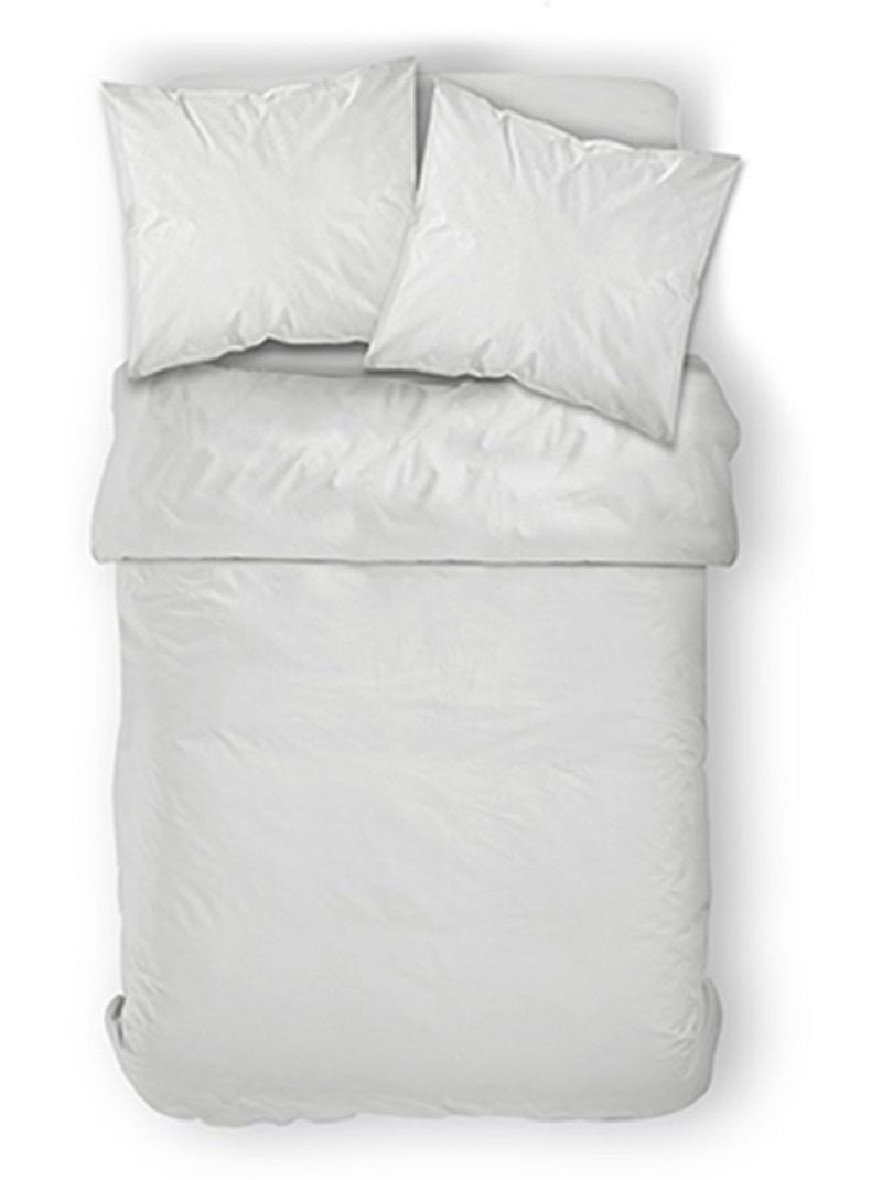 Housse de couette en coton Bien etre Marron cappuccino - Kiabi
