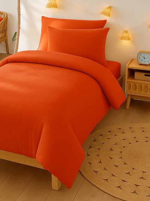 Housse de Couette en Coton Bio Fraise - Kiabi