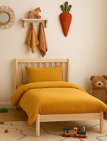 Housse de Couette en Coton Bio Rose