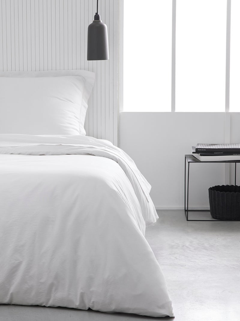 Housse de couette en coton BIO ORGANIC Blanc - Kiabi