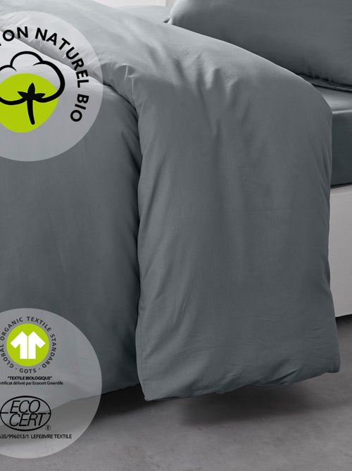 Housse de couette en coton BIO ORGANIC - Kiabi