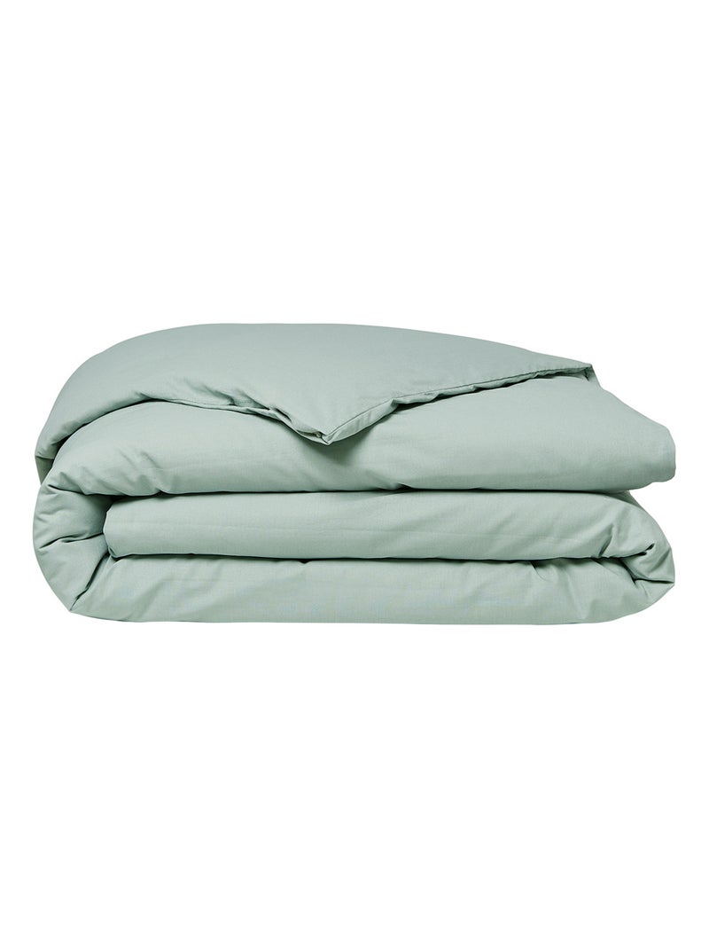 Housse de couette en coton BIO ORGANIC Vert - Kiabi