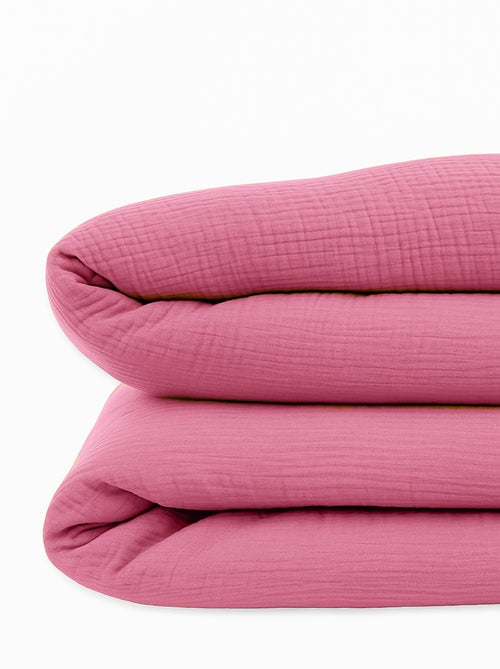 Housse de Couette en Coton Bio Rose - Kiabi