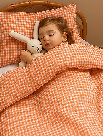 Housse de Couette en Coton Bio Rose