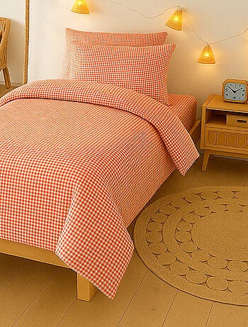 Housse de Couette en Coton Bio Rose