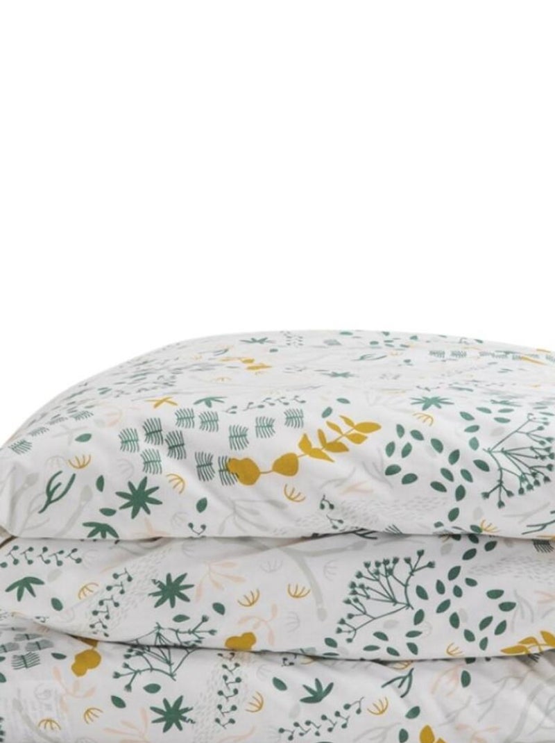Housse de couette en coton bio Yukari (100 x 140 cm) Jaune - Kiabi