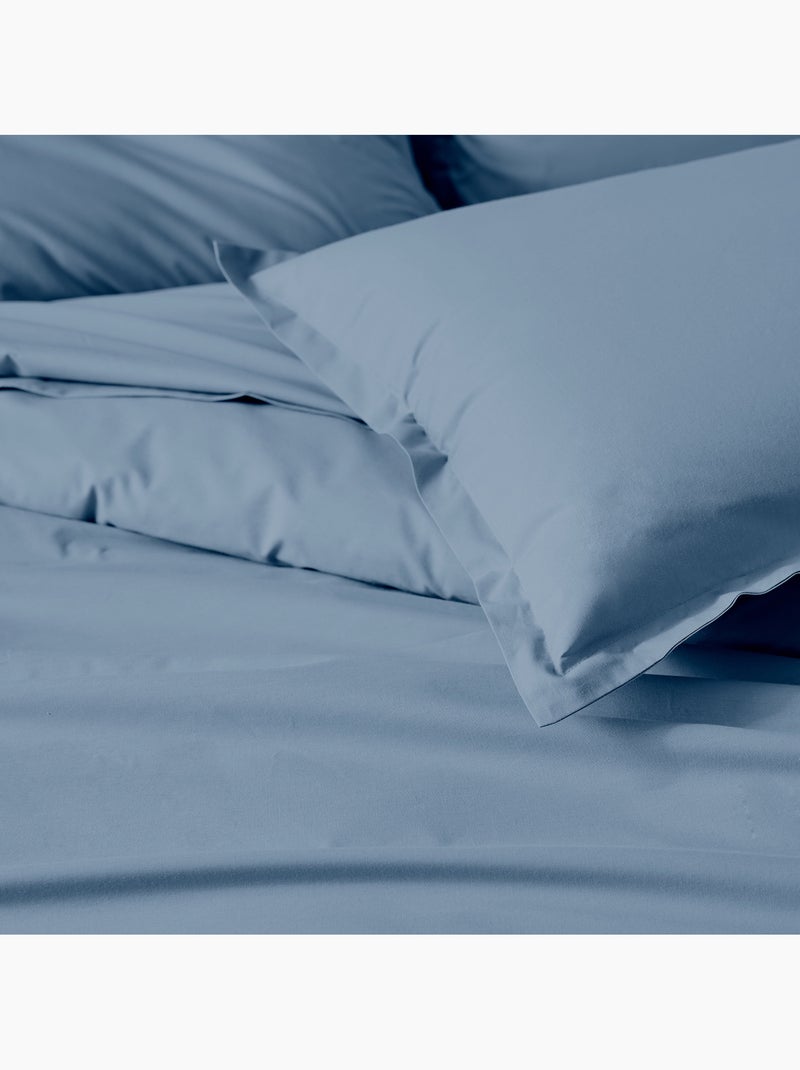 Housse de couette en coton biologique Bleu - Kiabi