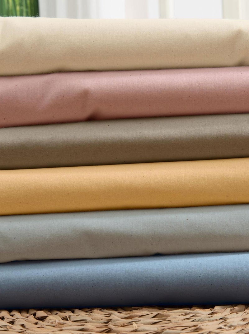 Housse de couette en coton biologique Marron clair - Kiabi