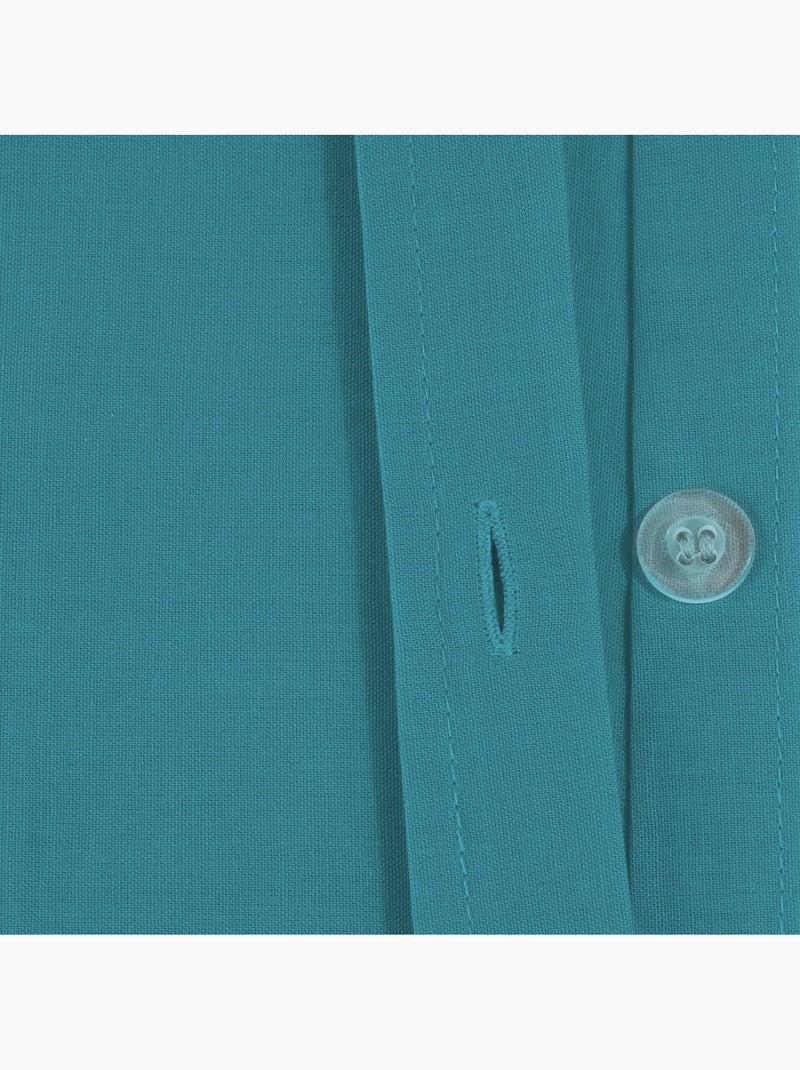 Housse de couette en coton CARINA Bleu canard - Kiabi
