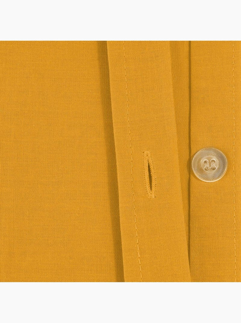 Housse de couette en coton CARINA Ocre - Kiabi