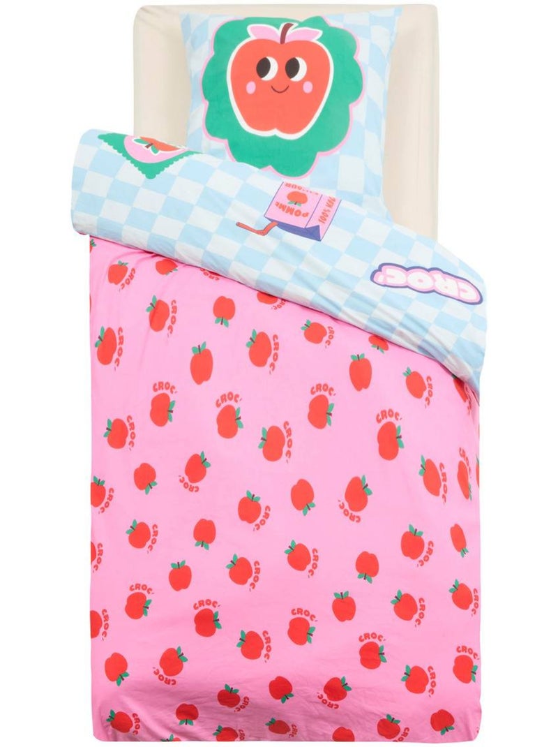 Housse de couette en coton CHA CHA POP Bleu - Kiabi