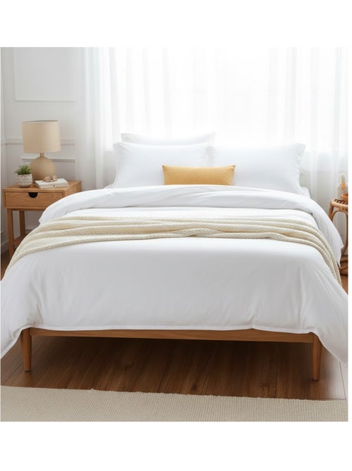 Housse de couette en coton Contemporain uni - Kiabi Housse de couette en coton Contemporain uni - Kiabi
